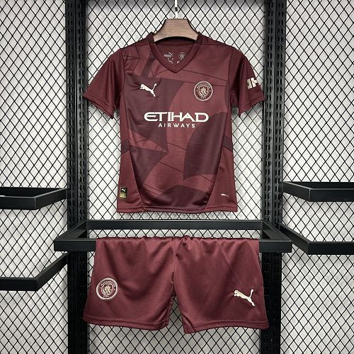 Kit Infantil Manchester City 24/25 Terceira Fora