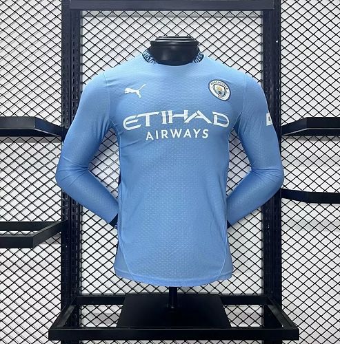 Camisa Manchester City 24/25 Casa Long Sleeves – Player Versi