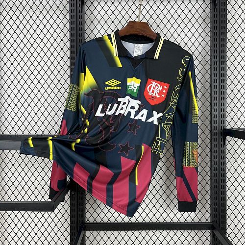 Camisa Flamengo 1998 Goleiro Retrô Long Sleeves