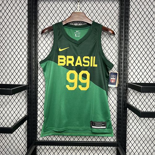 Camisa Brasil 24/25 L. DIas99 Fora Basketball