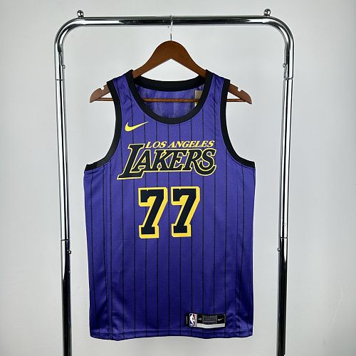 Camisa Los Angeles Lakers 2021 Purple DONCIC77
