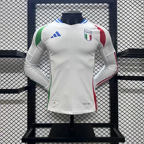 Camisa Itália 24/25 Euro Fora Long Sleeves – Versão Jogador