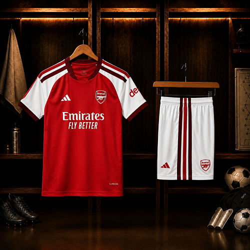 Kit Infantil Arsenal 2026/27 Casa