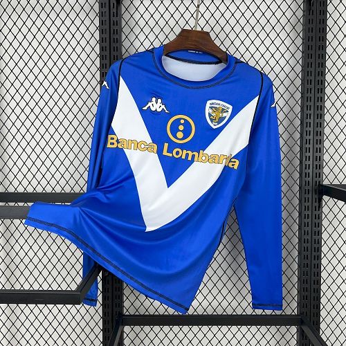 Camisa Brescia 03/04 Casa Long Sleeves Retrô