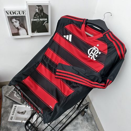 Camisa Flamengo Casa 2025/26 Long Sleeves Soccer