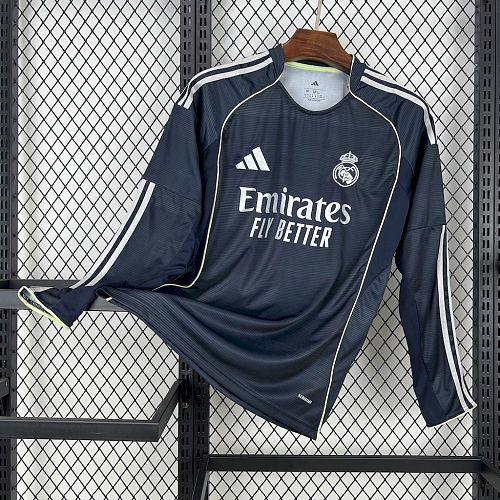 Camisa Real Madrid 25/26 Fora Long Sleeves