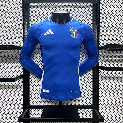 Camisa Itália 24/25 Euro Casa Long Sleeves – Versão Jogador