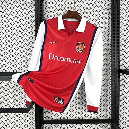 Camisa Arsenal 99/00 Casa Long Sleeves Retrô
