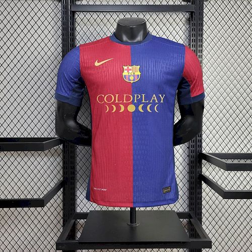 Camisa Barcelona 24/25 Local Sponsor Coldplay Versão Jogador
