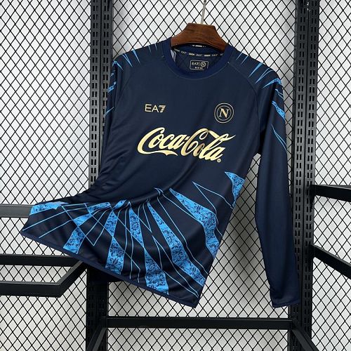 Camisa Napoli 25/26 Pré-Jogo Manga Longa