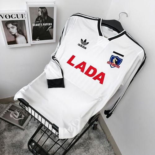 Camisa Top 1:1 Colo Colo Casa 1991 Manga Longa Retrô