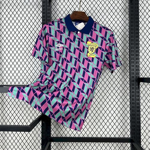 Camisa Top 1:1 Scotland 1988-89 Fora Retrô
