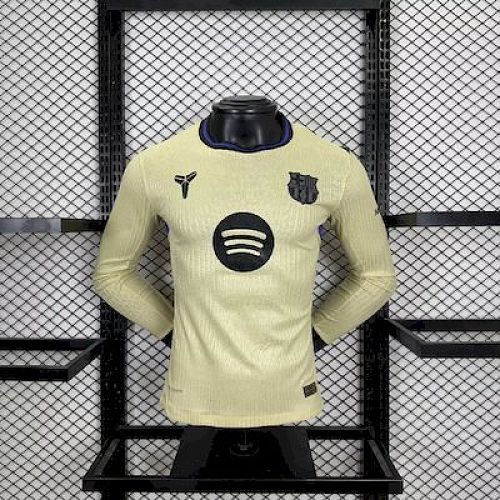 Camisa Barcelona 25/26 Fora Long Sleeves Versão Jogador