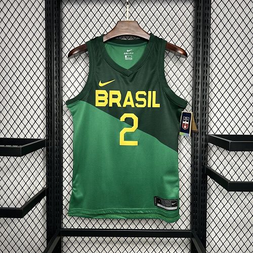 Camisa Brasil 24/25 Yago2 Fora Basketball