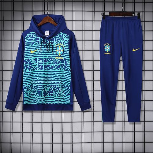 Camisa Brasil Blue 2025/26 Football Hoodie kit