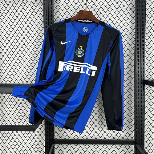 Camisa Inter Milan 04/05 Casa Long Sleeves Retrô