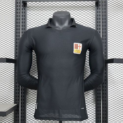 Camisa AC Milan 24/25 125th Black Goleiro Retrô Long Sleeves Versão Jogador
