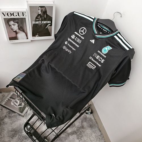 Camisa F1 Mercedes AMG Petronas adidas Authentic Team Driver T-Shirt - Black