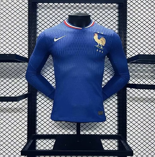Camisa França 24/25 Euro Casa Long Sleeves – Versão Jogador