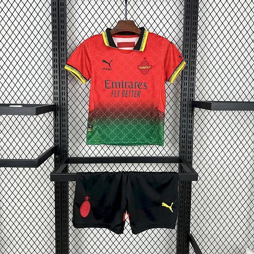 Kit Infantil AC Milan 25/26 Co-Branded Red Edition