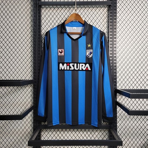 Camisa Inter Milan 1998 Casa Long Sleeves Retrô