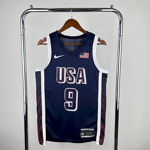 Camisa Olimpic USA 2024 HALIBURTON9 Fora