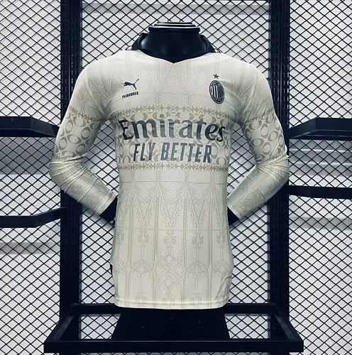 Camisa AC Milan 24/25 Co-Branded Edition Long Sleeves Versão Jogador