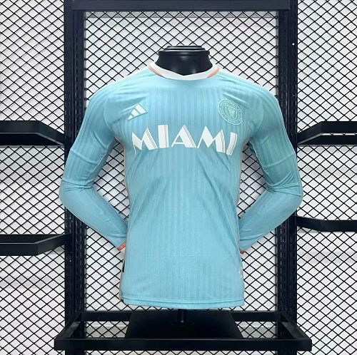 Camisa Inter Miami 24/25 Terceira Fora Long Sleeves Versão Jogador S-XX