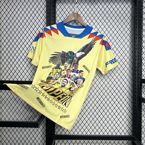 Camisa Club America 24/25 15 Champions Yellow Commemorative Edition