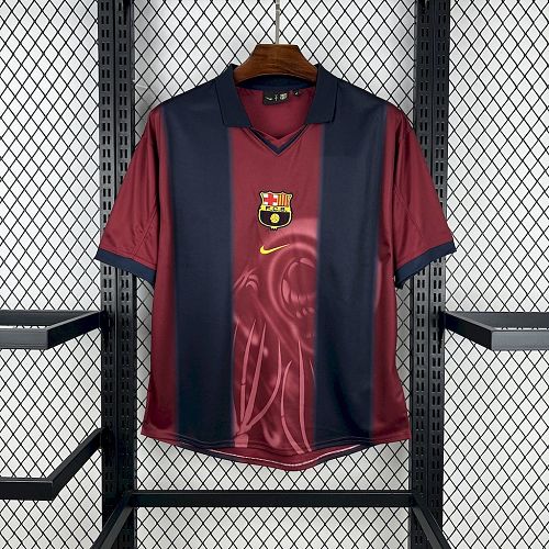 Camisa Barcelona 2000/01 Casa Retrô Skeleton
