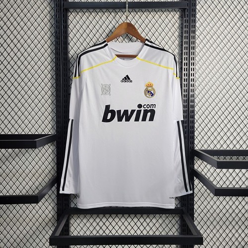 Camisa Real Madrid 09/10 Casa Long Sleeves Retrô