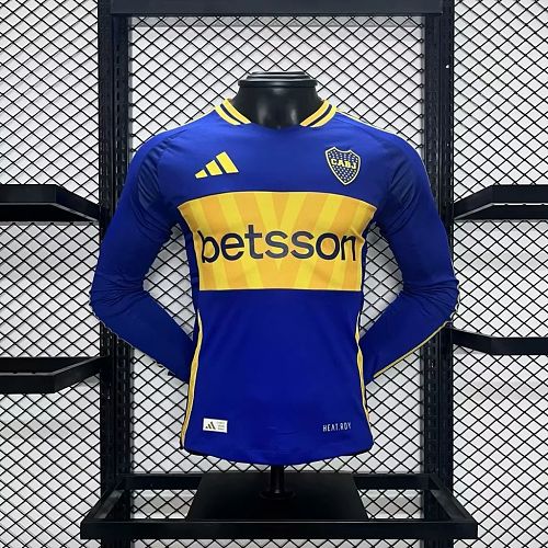 Camisa Boca Juniors 24/25 Casa Long Sleeves Versão Jogador