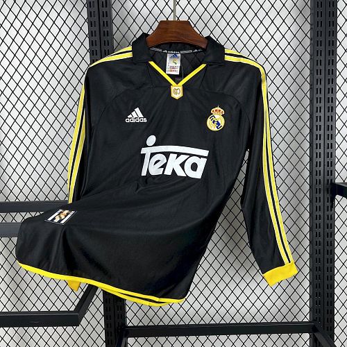 Camisa Real Madrid 99/01 Fora Long Sleeves Retrô