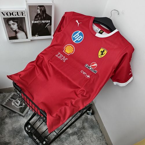 Camisa F1 Scuderia Ferrari 2025 Drivers Oversized T-Shirt - Red