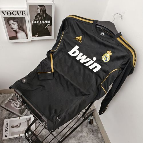 Camisa Real Madrid Fora 2011/12 Long Sleeves Retrô