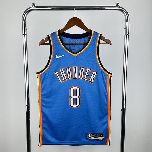 Camisa Oklahoma City Thunder 2023 Icon Edition Blue-WILLIAMS8