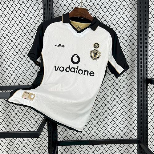 Camisa Manchester United 01/02 Centenary Reversible Fora And Terceira Retrô Je