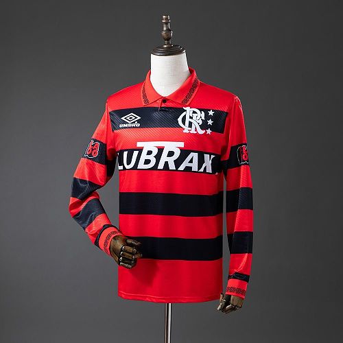 Camisa Flamengo Casa 1994 Manga Longa Retrô