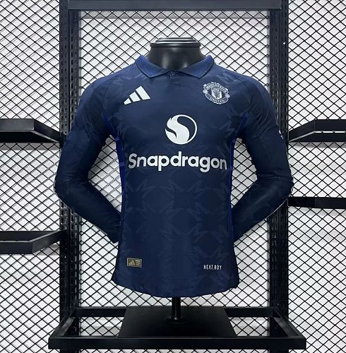 Camisa Manchester United 24/25 Fora Long Sleeves Versão Jogador