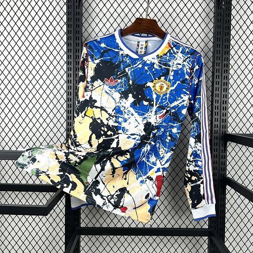 Camisa Manchester United x Stone Roses 25/26 Manga Longa