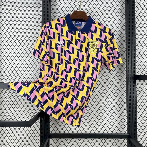 Camisa Top 1:1 Scotland 1988-89 Terceira Retrô
