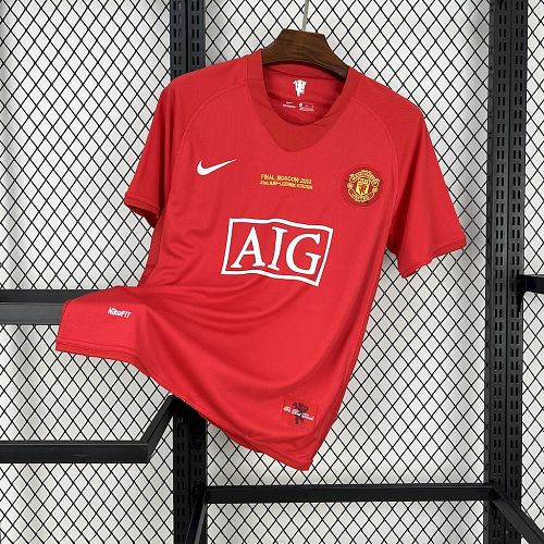 Camisa Manchester United 07/08 Casa UCL Retrô