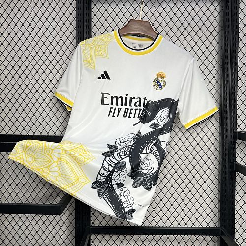 Camisa Real Madrid 24/25 White and black Mamba Especial edition